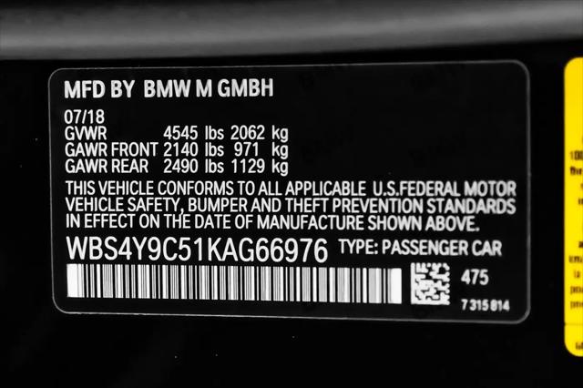 2019 BMW M4 Standard