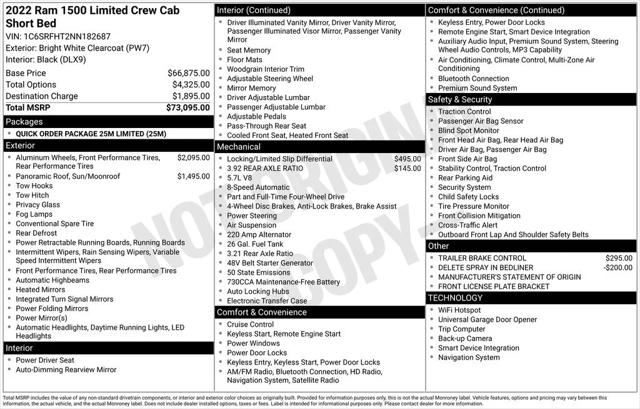 2022 RAM 1500 Limited Crew Cab 4x4 57 Box