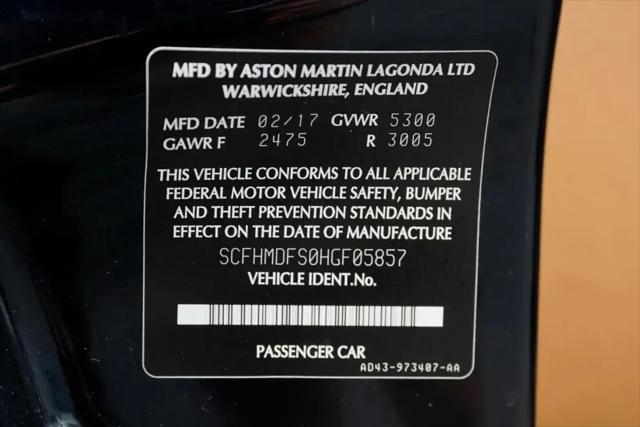 2017 Aston Martin Rapide S Shadow Edition
