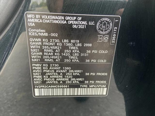 2021 Volkswagen Atlas 3.6L V6 SEL Premium R-Line