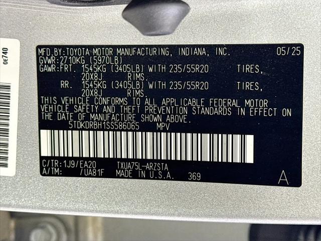 2025 Toyota Highlander XSE