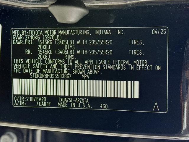 2025 Toyota Highlander XSE