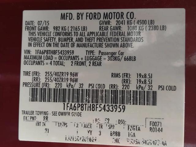 2015 Ford Mustang EcoBoost