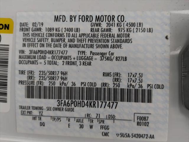 2019 Ford Fusion SE