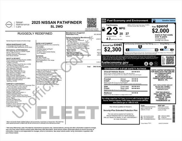 2025 Nissan Pathfinder SL FWD