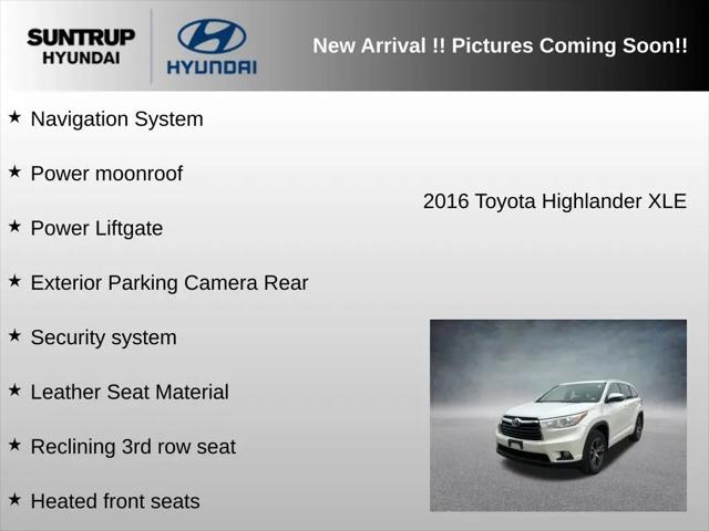 2016 Toyota Highlander XLE V6