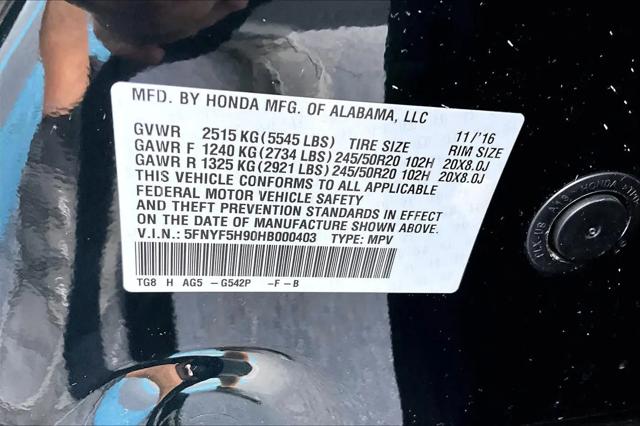 2017 Honda Pilot Touring