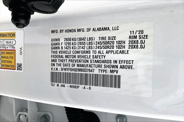 2021 Honda Pilot AWD Elite