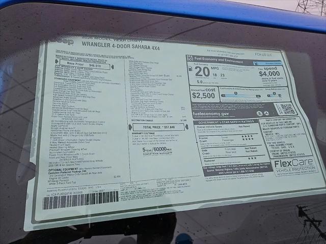 2026 Jeep Wrangler 4-Door Sahara 4x4