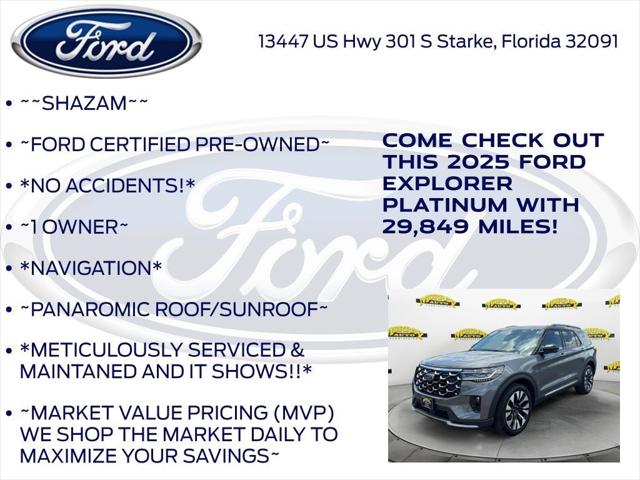 2025 Ford Explorer Platinum