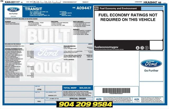 2017 Ford Transit Cutaway T-350