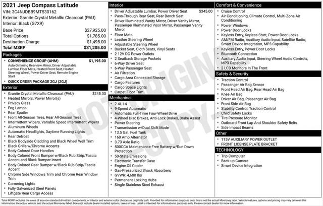 2021 Jeep Compass Latitude 4x4