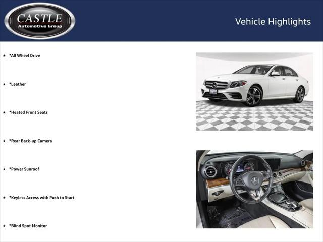 2018 Mercedes-Benz E-CLASS E 300 4MATIC