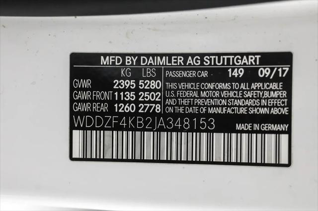 2018 Mercedes-Benz E-CLASS E 300 4MATIC