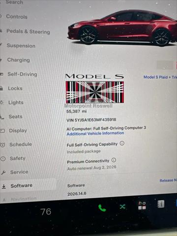 2021 Tesla Model S Plaid Tri Motor All-Wheel Drive