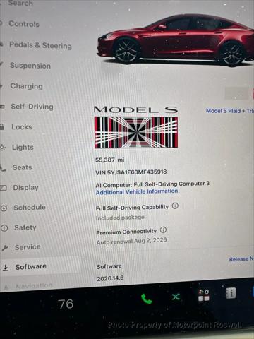 2021 Tesla Model S Plaid Tri Motor All-Wheel Drive