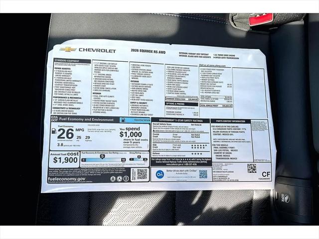 2026 Chevrolet Equinox AWD RS