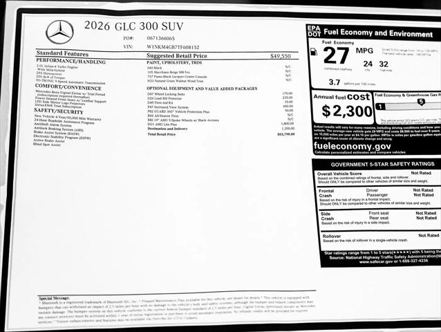 2026 Mercedes-Benz GLC GLC 300