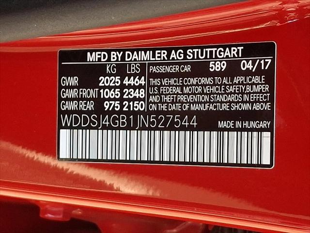 2018 Mercedes-Benz CLA 4MATIC