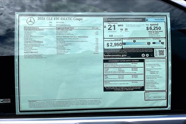 2026 Mercedes-Benz GLE 450 4MATIC