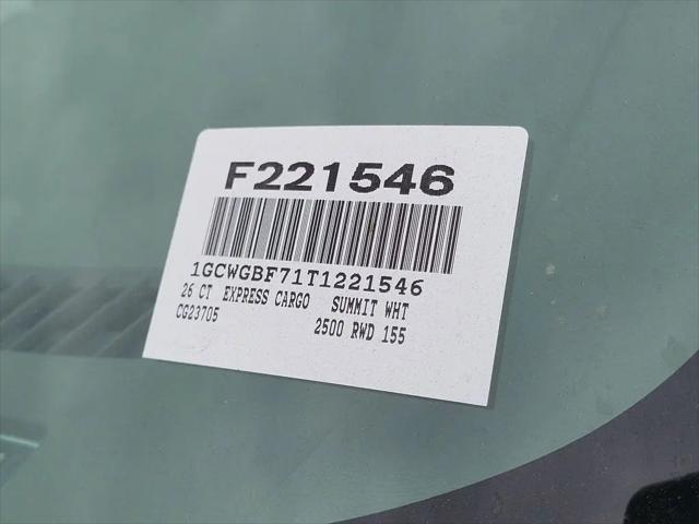 2026 Chevrolet Express Cargo Van 2500 Extended Wheelbase, WT, RWD