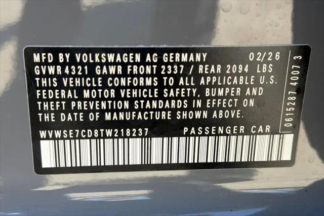 2026 Volkswagen Golf GTI SE