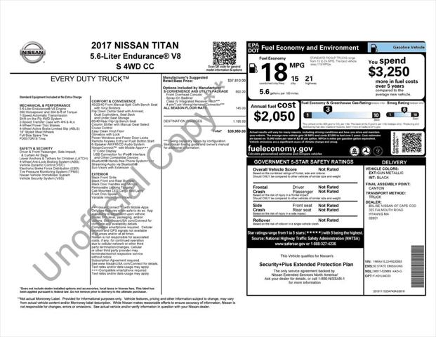 2017 Nissan Titan S for sale in Colorado Springs, CO