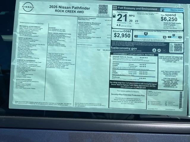 2026 Nissan Pathfinder Rock Creek