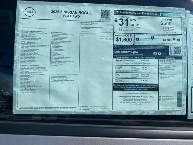 2026 Nissan Rogue Platinum