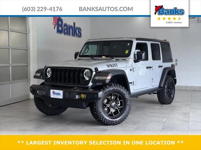 2024 Jeep Wrangler 4-Door Willys 4x4 for sale in Concord, NH