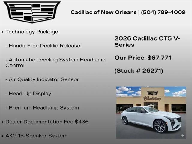 2026 Cadillac CT5-V V-Series RWD