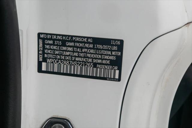 2017 Porsche 718 Boxster 718 Boxster