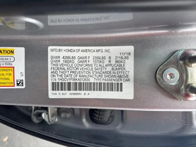 2019 Honda Accord EX-L 1.5T