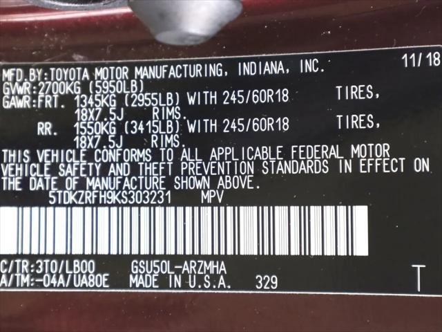2019 Toyota Highlander XLE
