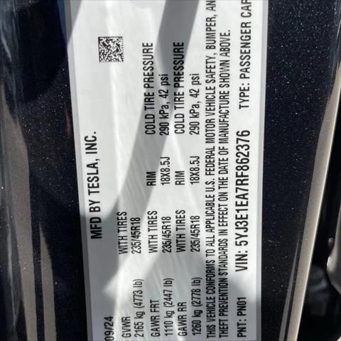 2024 Tesla Model 3 Rear-Wheel Drive