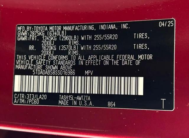 2025 Toyota Grand Highlander Hybrid Platinum MAX