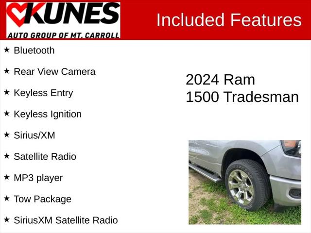2024 Ram 1500 Tradesman Quad Cab 4x4 6'4" Box