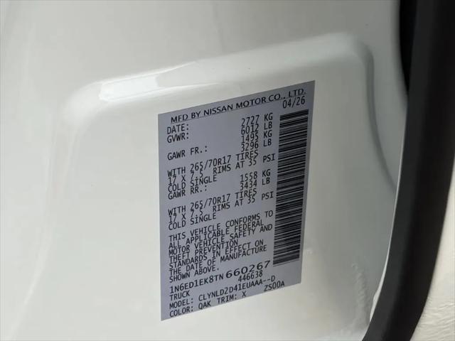 2026 Nissan Frontier Crew Cab PRO-4X 4x4