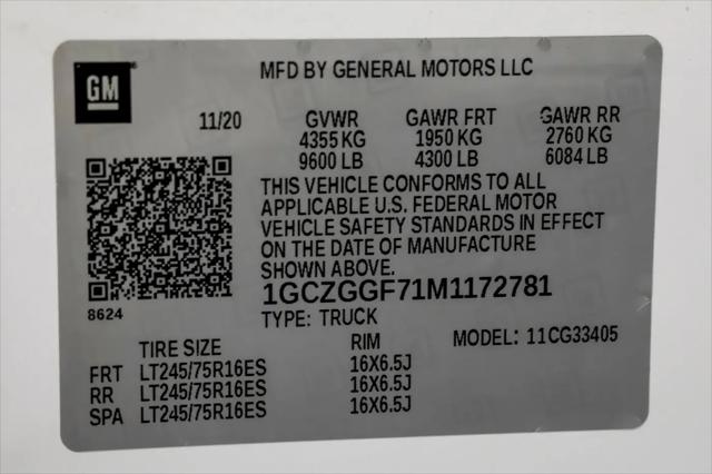 2021 Chevrolet Express Cargo Van RWD 3500 Regular Wheelbase WT