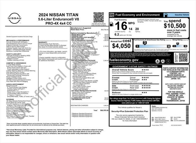 2024 Nissan Titan Crew Cab PRO-4X 4x4