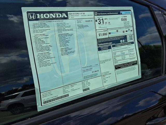 2026 Honda Accord Sedan SE