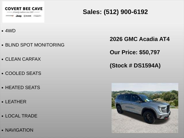 2026 GMC Acadia AT4 AWD