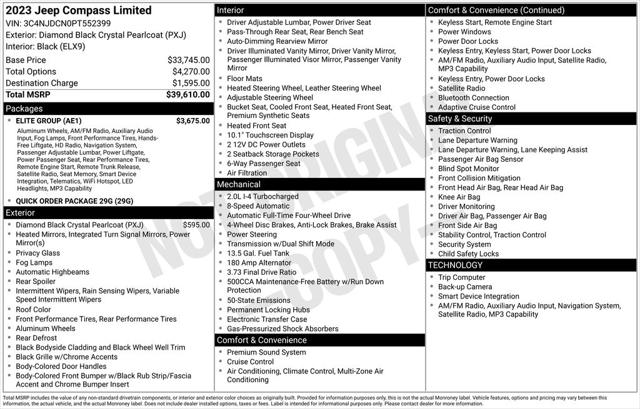 2023 Jeep Compass Limited 4x4