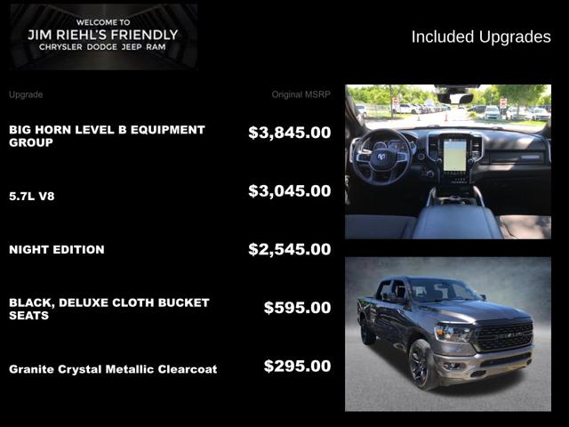 2023 Ram 1500 Big Horn Crew Cab 4x4 5'7" Box