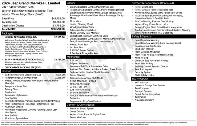2024 Jeep Grand Cherokee L Limited 4x4