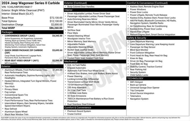 2024 Jeep Wagoneer Series II Carbide 4x4