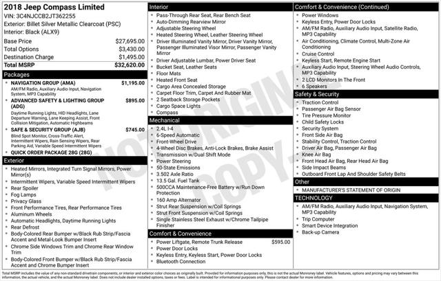 2018 Jeep Compass Limited FWD