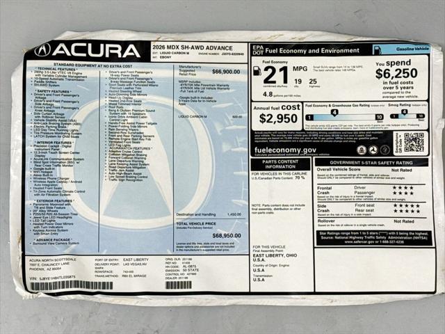 2026 Acura MDX Advance Package