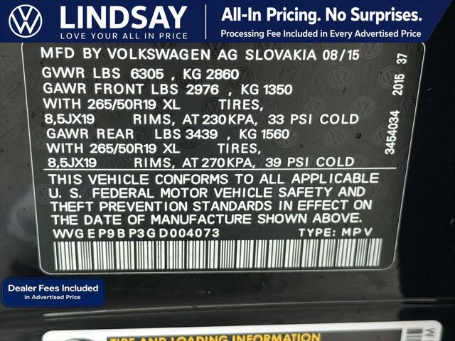 2016 Volkswagen Touareg TDI Lux