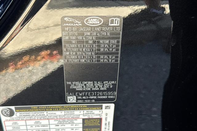 2026 Land Rover Defender P500 V8